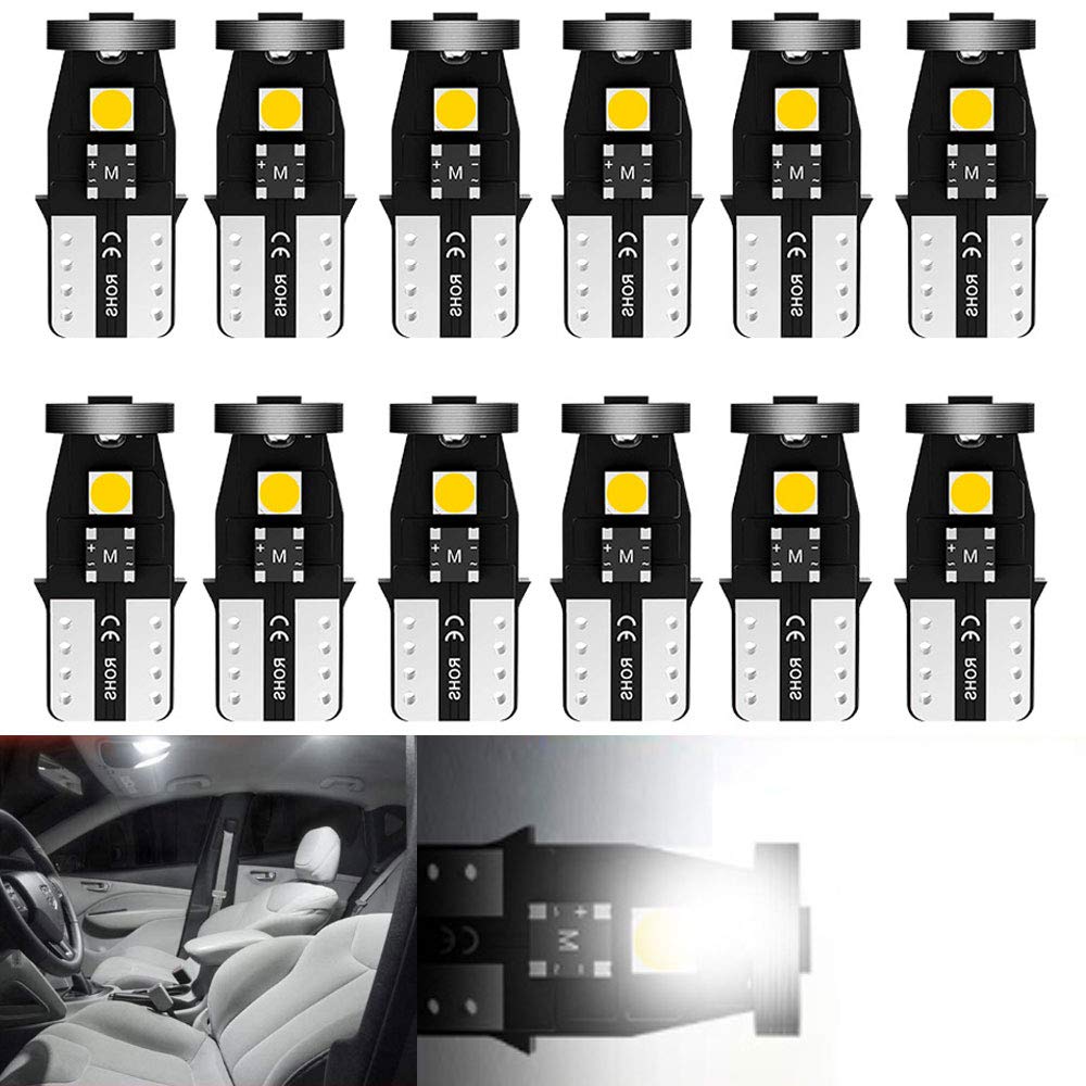 T10 LED Voice Lamp, T10 LED Canceller, T10 LED White Explosion, Built-in Canceller, CANBUS