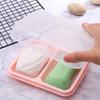 Clean Soap Double Compartment Soap Dish Plastic Soap Holder Drain Soap Box  Bathroom Use