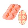 6-cavity Heart/Butterfly Shape Silicone Mold Fondant Mousse Cake Mould DIY Baking Decorating Tool Handmade-Soap Mold