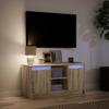 Vidaxl Mobile Porta TV con LED, Rovere Sonoma, 100x34x50 cm