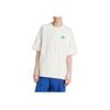 Adidas Logo Round Neck Drop Shoulder Loose T-Shirt Men Tops Cloud-White JN4844