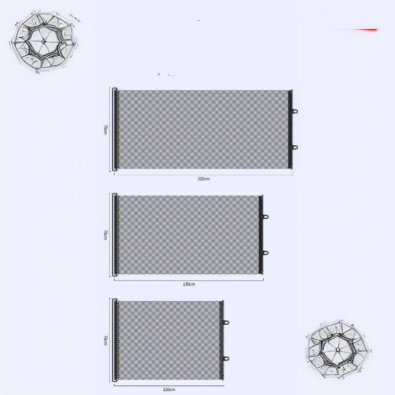 Retractable Pet Gate Screen Door-Stair Gates For Dog Cat Portable Dog Gates With Reinforced Strip Design To Prevent Crawling
