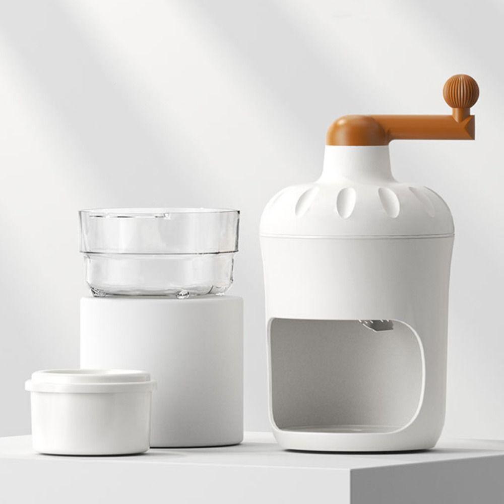 With Tray Shaved Ice Machine Non-electric Ice Snow Shaver Hand Ice Crushers Machine  Household