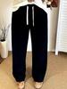 Plus Size Women's High-Waisted Wide-Leg Sweatpants - Winter 2025 Versatile Plus Velvet Pants