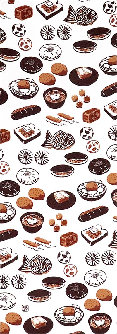 

Anbo Hand Towel Paradise White Flower Authentic Made in 35cm x 100cm Anmono Beans - Dyed, 100% Cotton, Tokuoka, Japan,