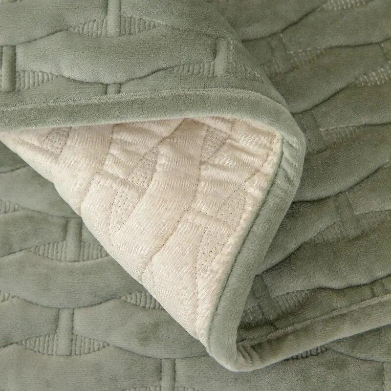 Copridivano invernale antiscivolo solido Copridivano Copridivano Cuscino Protezione Mobili Sedile Spesso Jacquard Solido Semplicità