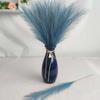 3pcs-Artificial Pampas Grass Simulation Feather Wedding Props Reed Hair Boho Home Decoration