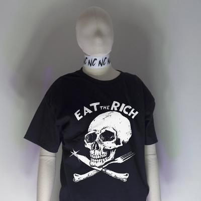 EAT The RICH Shirt | Punk Sozialismus Anarchismus Antikapitalismus Crass Antifa
