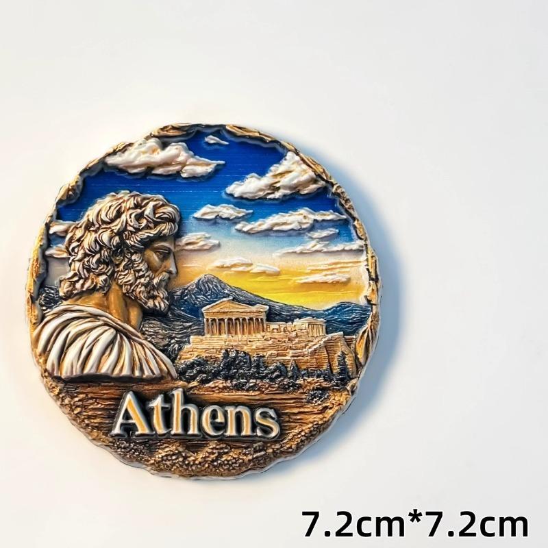 

Greece Souvenirs Athens Parthenon Temple Santorini Fridge Magnets Home Decor Wedding Gifts Zeus Fridge Stickers