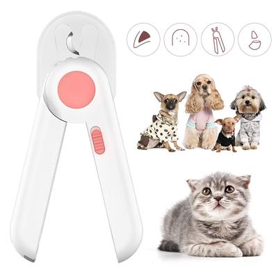 New Professional Pet Cat Dog Nail Clippers With Led Light Anti-Blood Nail Scissors Pet Supplies