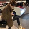 Lamb Wool Imitation Fur Coat Women's 2 New Wool Coat Thickened Medium and Long Loose Top Trendy