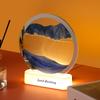Moving Sand Art Picture Sandscape in Motion Display Flowing Sand Frame for Home Office Desktop Decoration