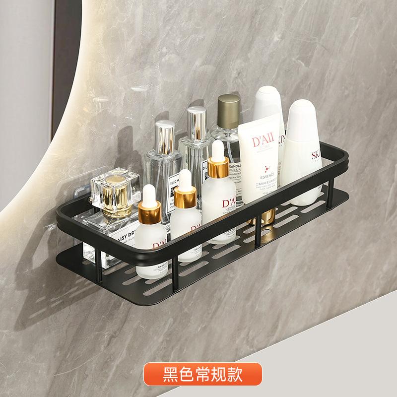 Eckrechteckiger Ständer Badezimmerregal Handtuchhalter Regale Wand Dusche Shampoo-Regal Bohrloses Regal Stativ Lagerung Wandmontage