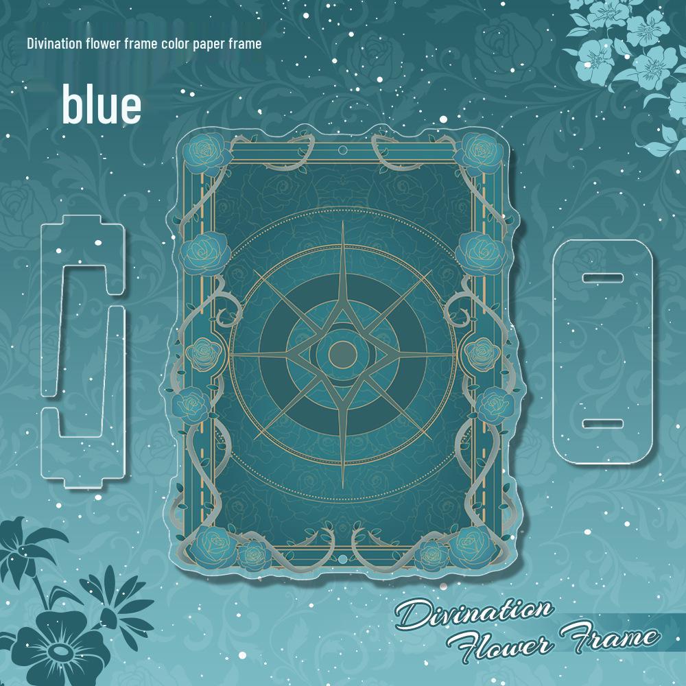 Womiao GuMei Flower Color Paper Frame Standee & Large Acrylic Badge Display Paper Frame