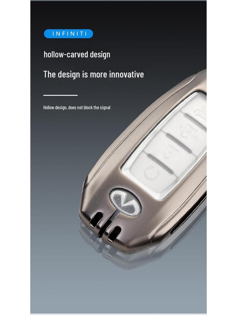 2022 Infiniti Q50L/QX50/QX60 Car Keycase: Durable Metal Keychain Bag