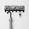 Durable Wall-Mounted Keys Holder Rust-Resistant Metal Key Organizer Towel Holder  For Entryway