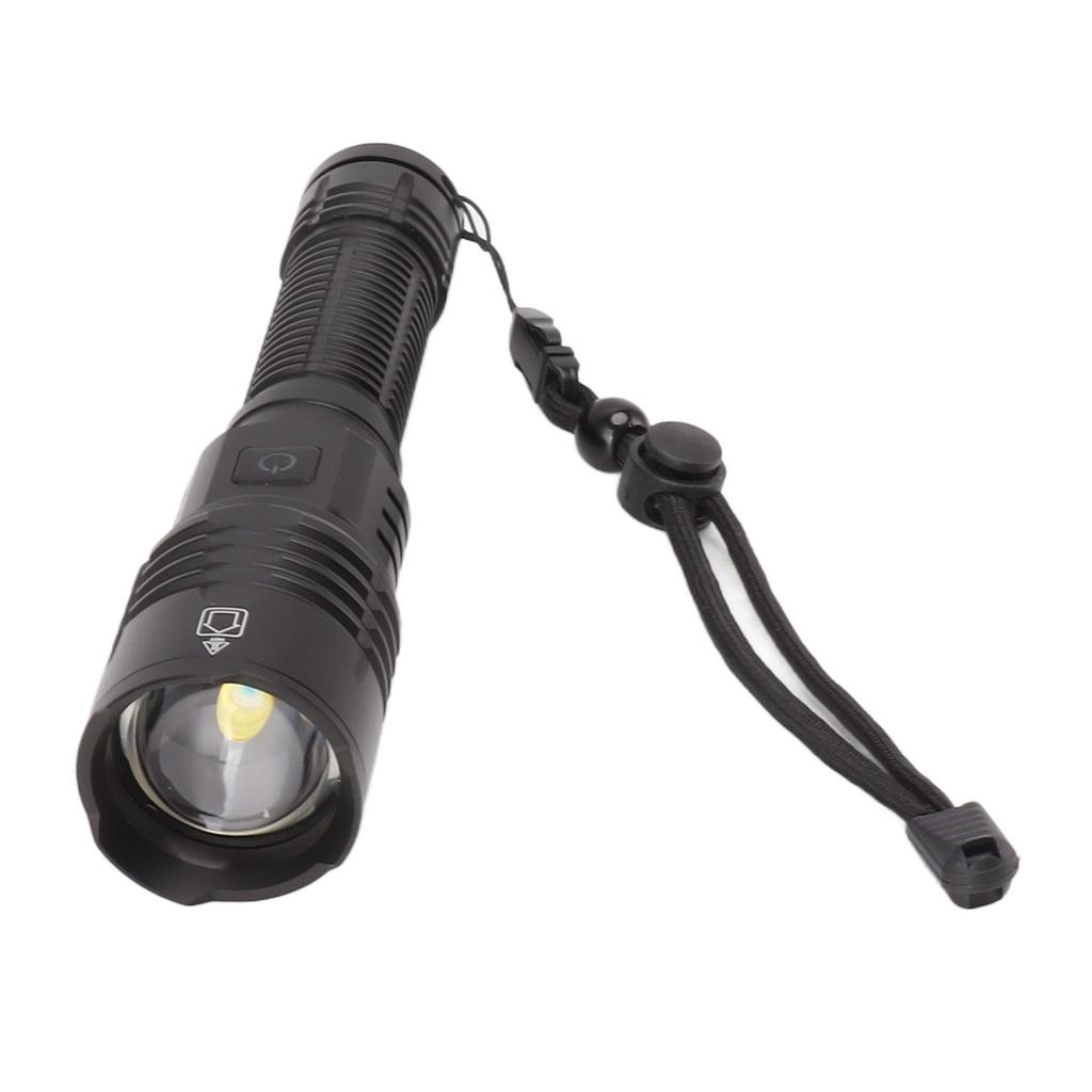 Glare Flashlight USB Rechargeable 1500lm Waterproof Aluminum Alloy for Walking Sea Fishing Mountaineering Camping