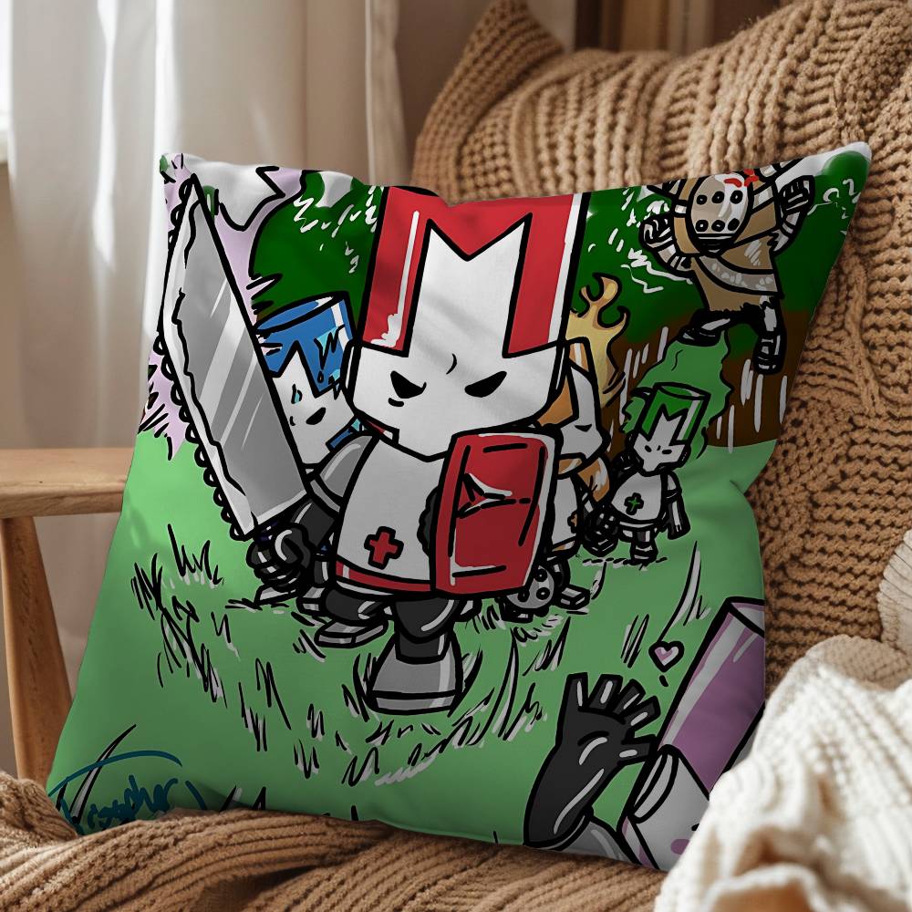 Art Cute Cool Castle Crashers Pillow Cover Living Room Sofa Cushion Cover Bedroom Room Bed Pillow Cover Home Decoration