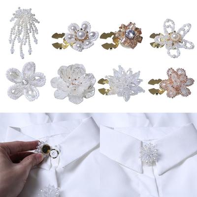 Auf Hemd Perlmuttknopfabdeckung DIY Zubehör Legierung Blume Manschettenknöpfeble Dekor Manschettenknöpfe Knopfabdeckung für Hemd Kleid Dekoration