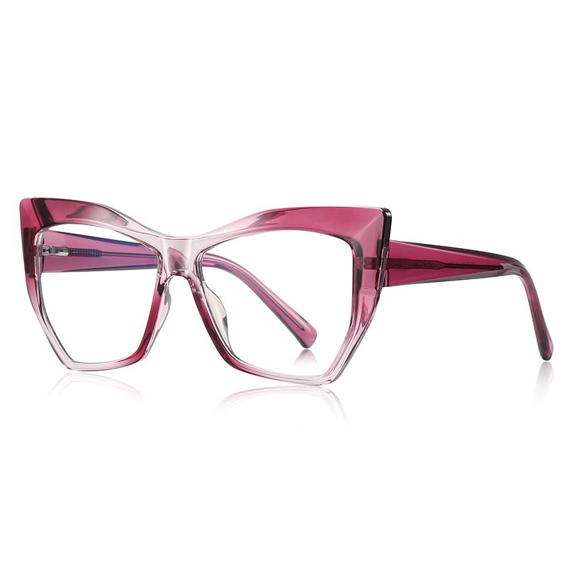 Big Frame Cat Eye Nearsighted Eyeglasses For Women TR90 Oversized Short-sight Prescription Spectacles Female 0 -0.5 -0.75 To -6.0