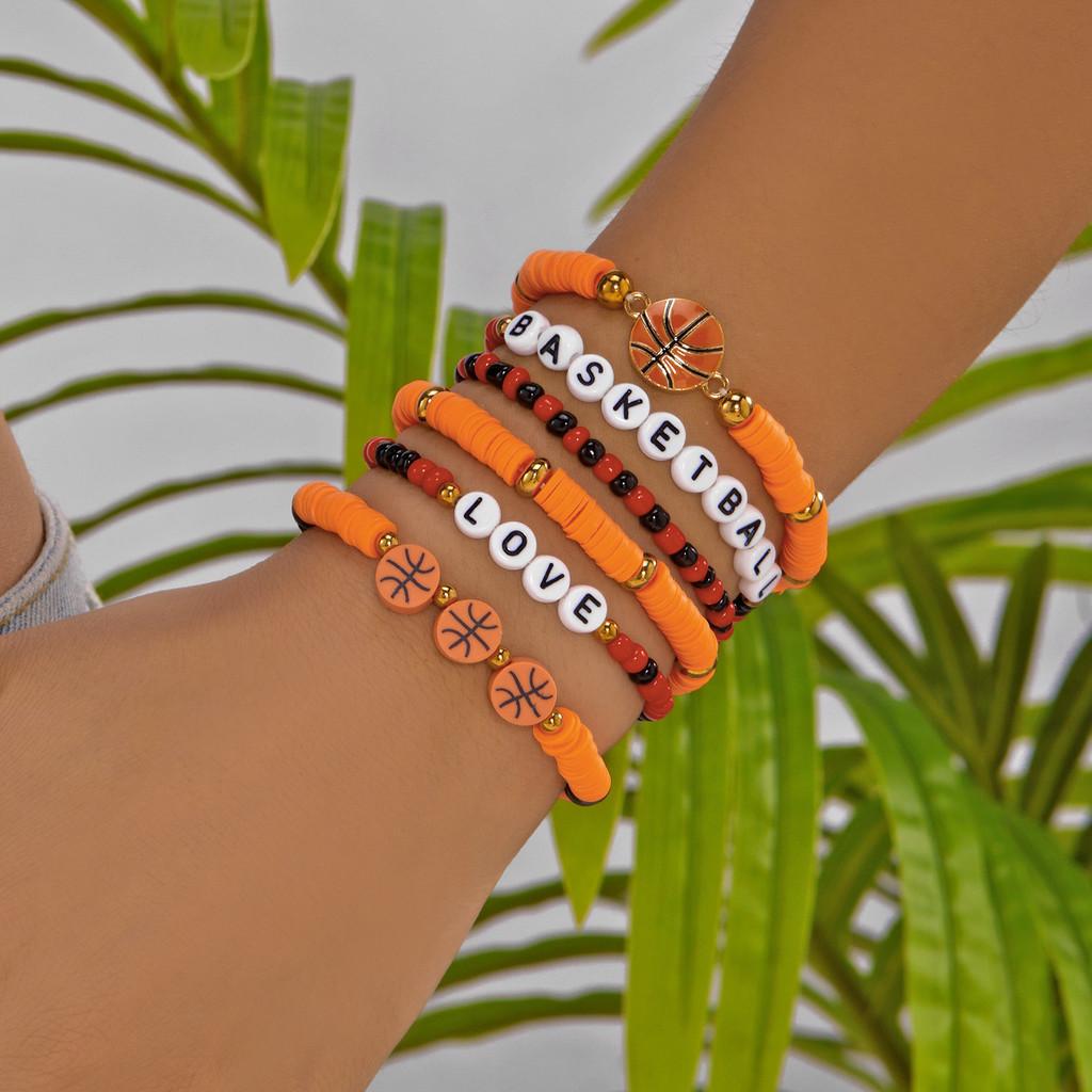 Sports Jewelry Geometric Alloy Handmade Unisex Bracelet For Sports Enthusiasts