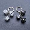 Smiling Face Dice 8 Ball Charm Keyring Backpack Decoration Handmade Pendant Keyring Fashion Bag Charm Fashion Keychain
