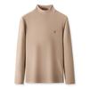 Men's Double-Sided Long-Sleeve Slim-Fit De-Rong Sweatshirt, Round Neck, Warm for Autumn and Winter