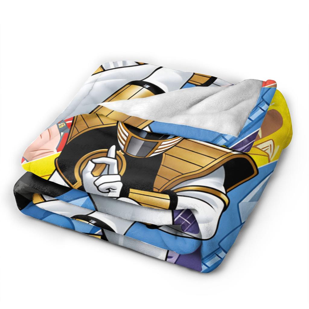 M-Mighty Morphin Blankets  Cartoon P-Power Rangers Super Soft Pattern Plush Throw Blanket For Bedroom Picnic Bedspread Bed Cover