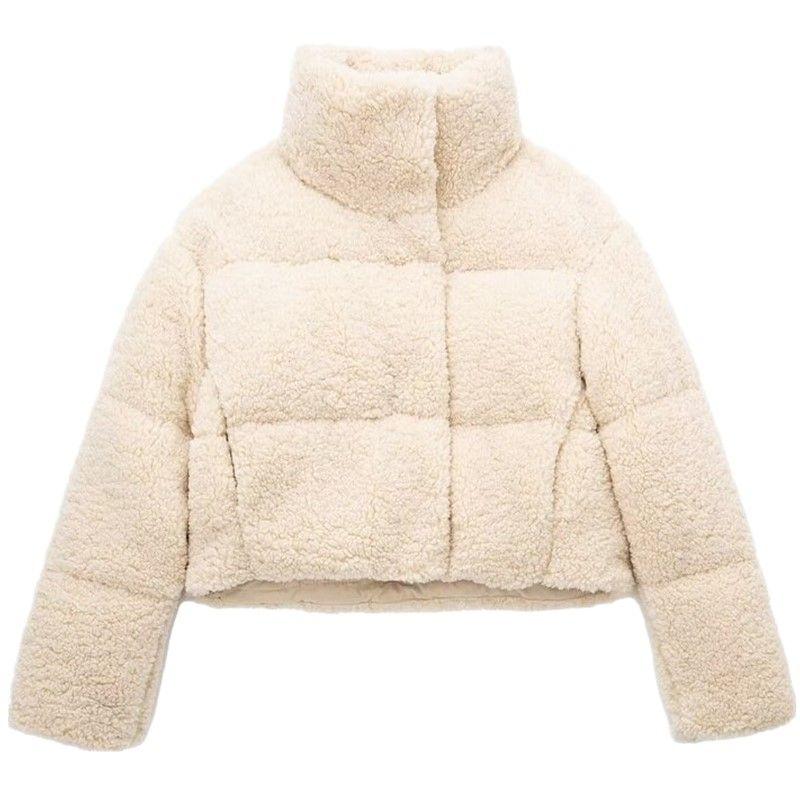 

Fashion Wind 2023 Winter New Women s Easiest for Match Fleece Short Warm Cotton Jacket Outwear 1255825 712 Picture color L