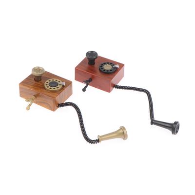1:12 Dollhouse Mini Ornaments Simulated Fixed Telephone And Retro Telephones