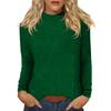 Women's Daily Casual Long Sleeve Mid Collar Top