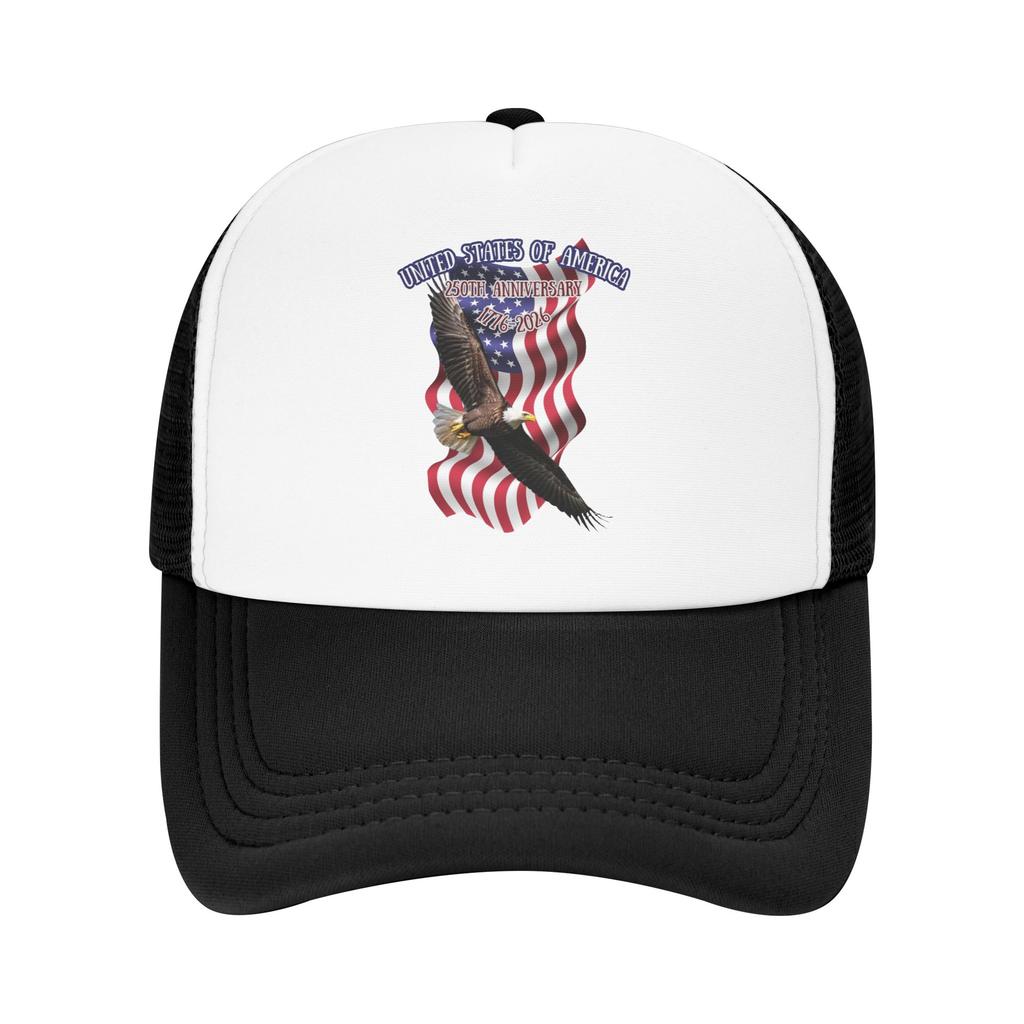 America Freedom Flight Mesh Baseball Cap Unisex Women Casual Sun Hat Years of Freedom Dad Hat Adjustable Summer Trucker Cap