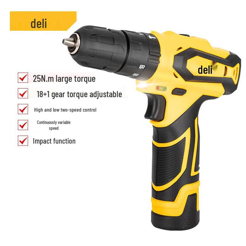 

Deli DL6261 Cordless Brushless Impact Drill Driver CN plug (adapter included)