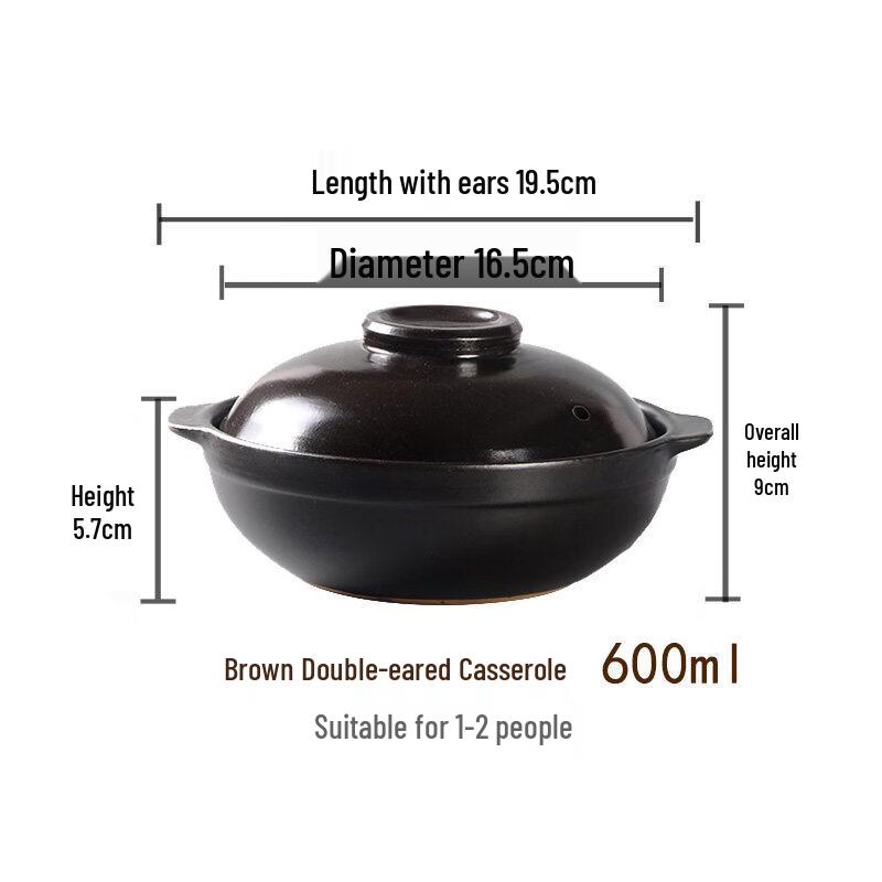 High-Temperature Ceramic Claypot Rice Casserole