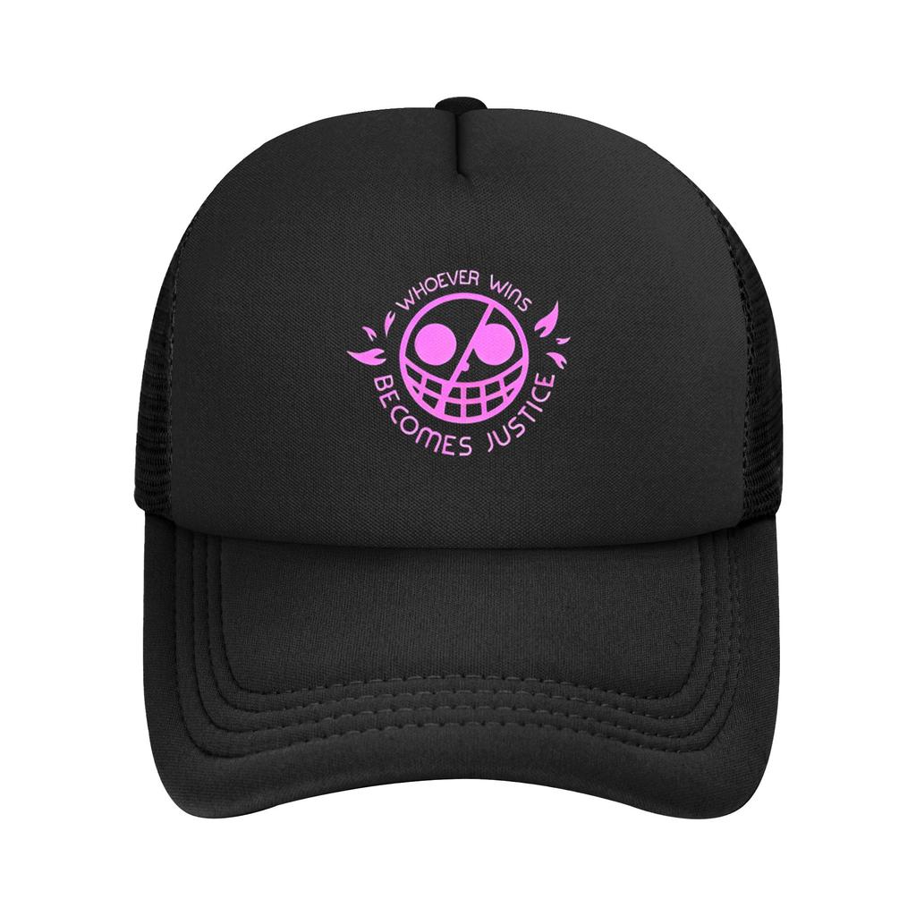 Mihawk Onepieces Flag Trucker Hat Unisex Sport Mesh Baseball Cap Polyester Adjustable Sports Cap