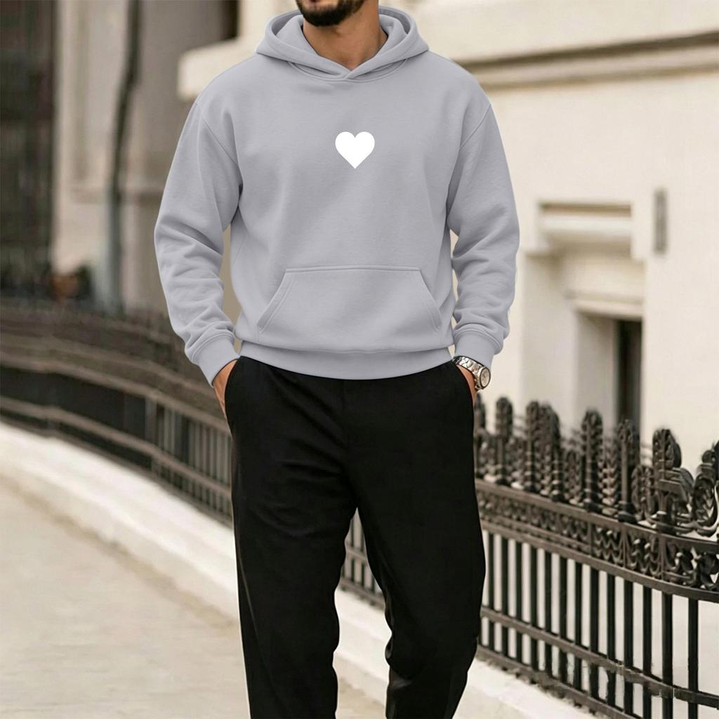 Men's Hawaiian Print Hooded Sweatshirt Casual Pullover