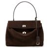 Autumn and Winter New Suede Matte Leather Premium Feeling Bag Lock Portable Underarm Commuter Shoulder Tote Bag