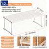 Extendable Storage Shelf for Height No Drilling Storage Heavy Sliding Laundry 1 Piece W x 42cm D x Closets, Adjustable, Required, Under-Sink Rack,