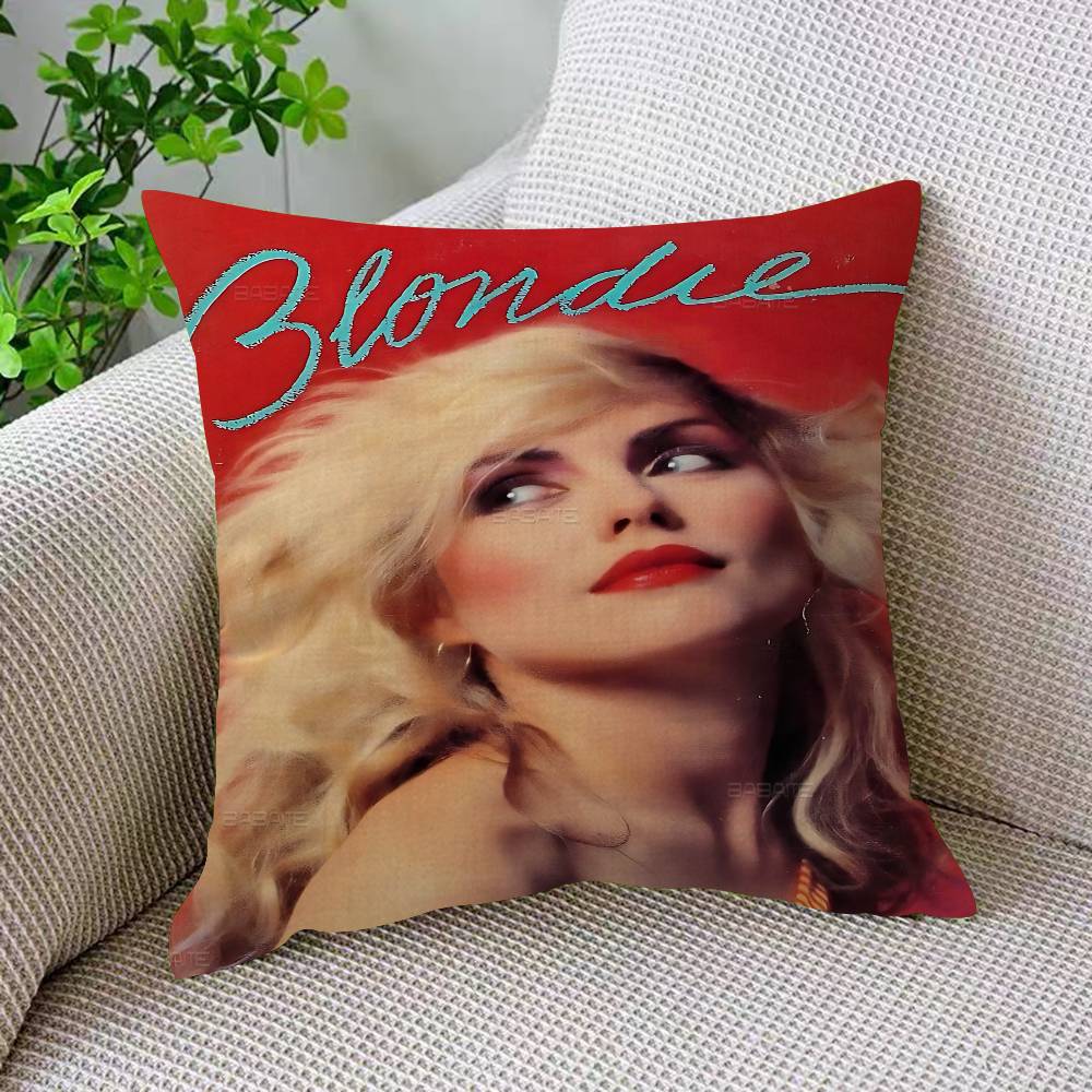 Rock Band B-Blondie Pillow Gift Home Office Decoration Bedroom Sofa Car Cushion Cover Case 45x45