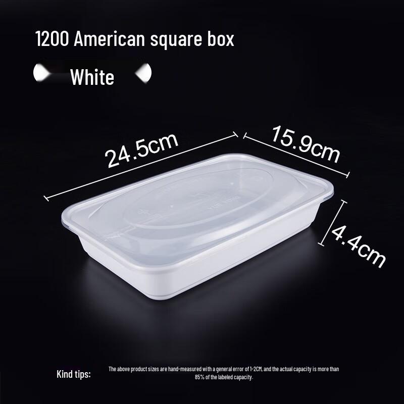 Disposable Rectangular Plastic Food Containers