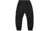 Sports Fashion Collection Knitted Sweatpants Women's Black Moderate Straight Fit Pants AKLR174-1