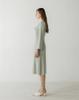 Ish V-Neck Flared Sleeve Dress (Mint)