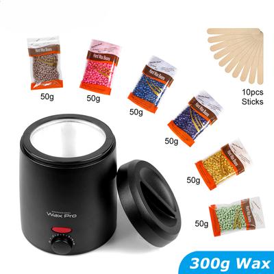 Wax Machine Kit for Hair Removal Wax Heater Depilation Waxing Dipping Pot Depilatory Wax Melt Beans Kit