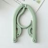 10Pcs Folding Clothes Rack Non-Slip Hangers Curved Groove Design Portable Compact Space-Saving Travel Hangers