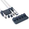 Magnetic Cable Silicone Cable Cable for Reusable of Holder, Clip, Organizer, Magnetic, Adhesive, Car, Home, Office, Desk, [Set 2]