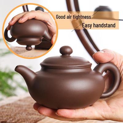 Free Shipping Handmade Yixing Purple Clay Zhuni Teapot with Ball Hole Filter - Kung Fu Tea Set
