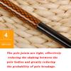 Pocket Super Short Section fishing Rod Carbon Super Light Super Short Section Hand Pole Stream Rod 46 Cm 1.8 Meters-6.3 Meters