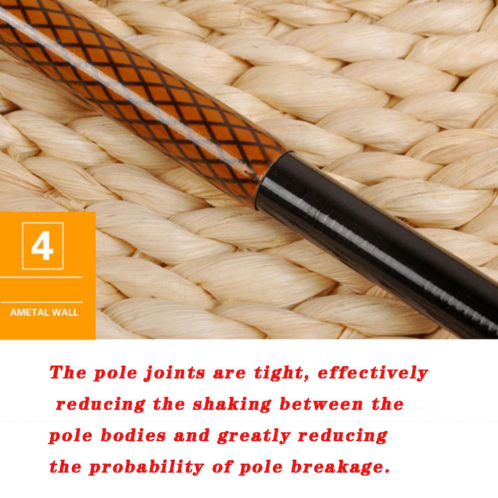 Pocket Super Short Section fishing Rod Carbon Super Light Super Short Section Hand Pole Stream Rod 46 Cm 1.8 Meters-6.3 Meters