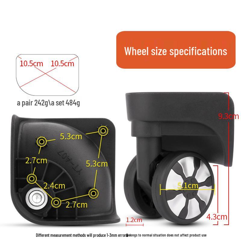 Universal Trolley Suitcase Replacement Wheels - Luggage Repair Accessories