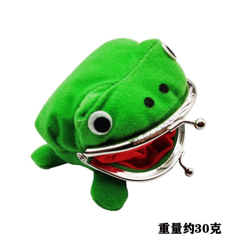 Süßes Anime Grüner Frosch Münzbeutel Kawaii Kleines Portemonnaie Geburtstagsgeschenk Für Fans Tragbare Kleingeldbörse